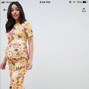 queen bee floral maternity dress